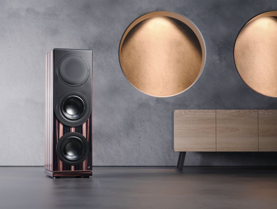High-End Audio – Produktrenderings für eine komplette Lautsprecher-Serie
    
 — Produktvisualisierung