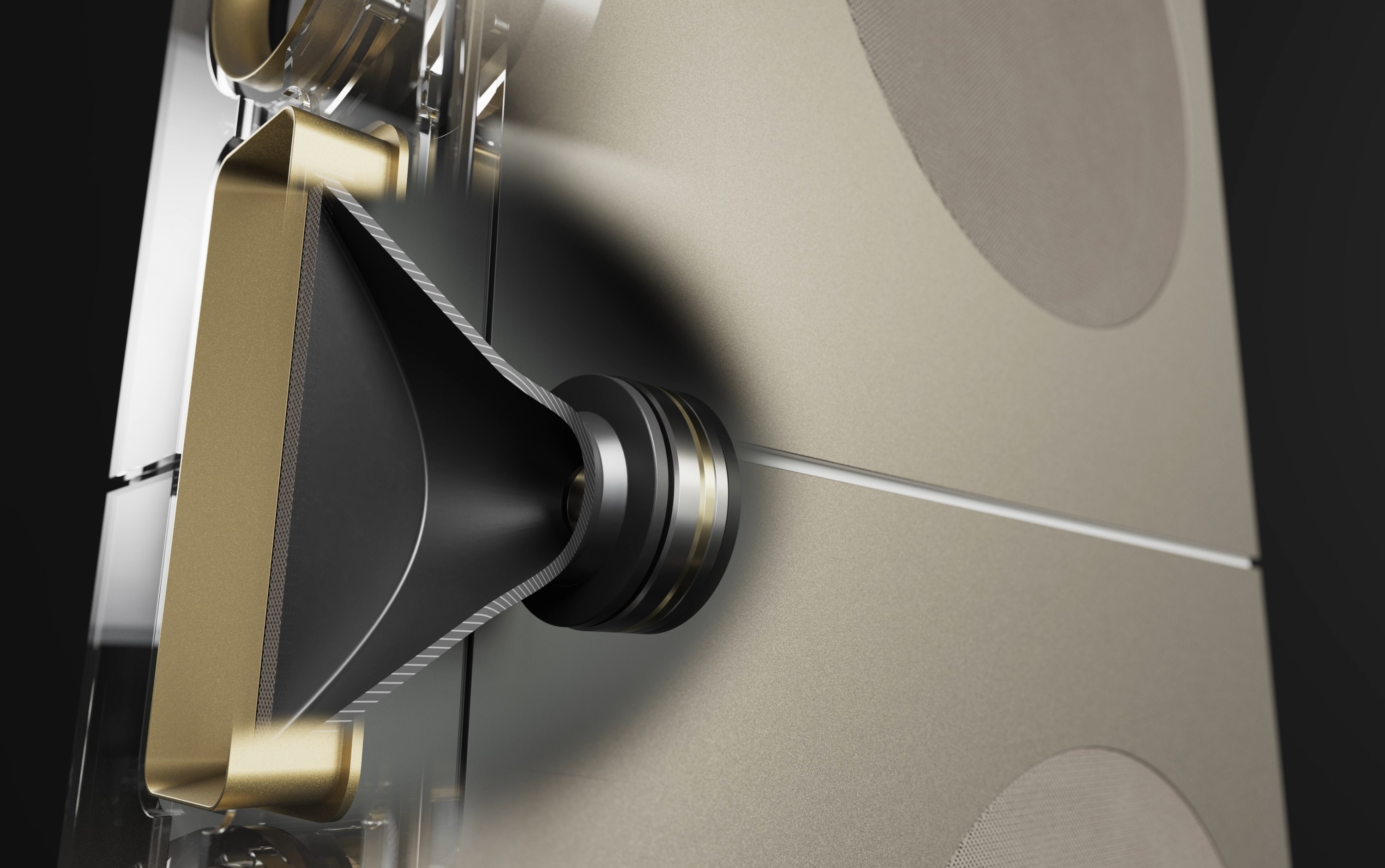 Lautsprecher-Treiber – Technologie-Animation — Technische Visualisierung — HQ 3D